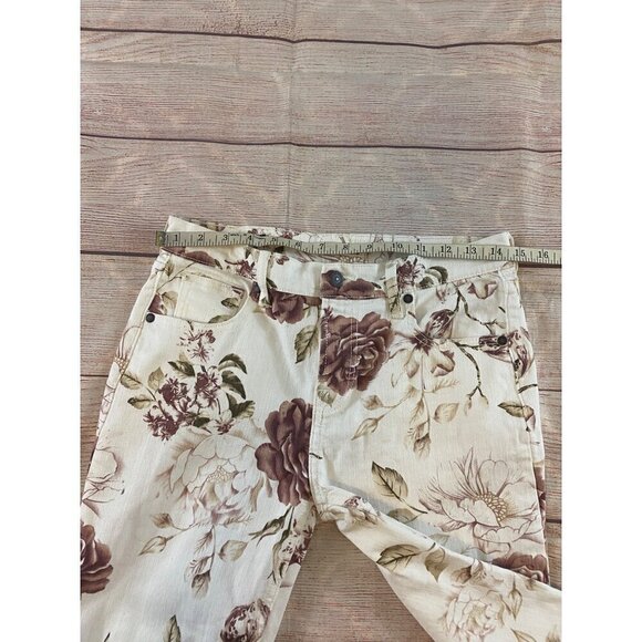 Johnny Was Women's Cropped Boyfriend Mid Rise Relaxed Fit Jeans - 25 - Picture 9 of 15